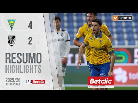 Resumo: Estoril 4-2 Vitória SC (Liga 25/26 #19)
