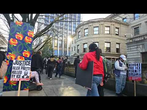 LIVE from City Hall in Portland, Oregon for the ICE OUT protest