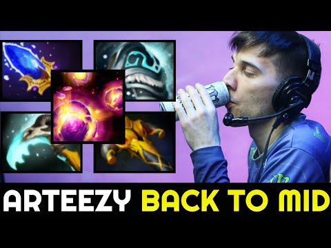ARTEEZY back to MID with Scepter Build Leshrac 7.27 Dota 2