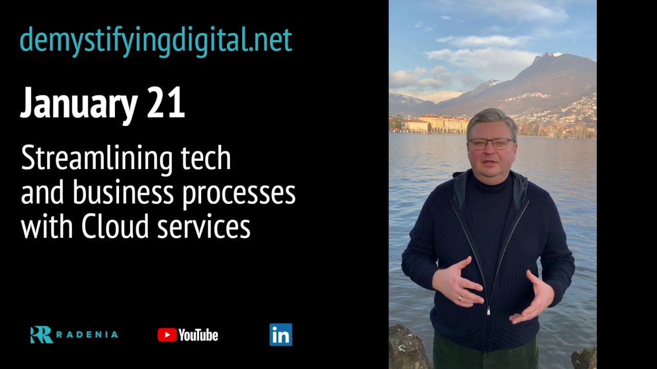 Streamlining tech and business processes with Cloud services Webinar - Teaser
