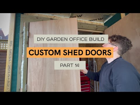 DIY Solo Garden Office Build, Part 14 - Shed doors