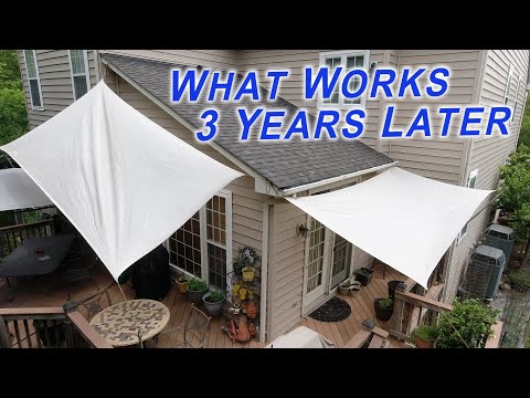 This Sun Shade Sail Install is Going Strong 3 Years Later - What I've Learned