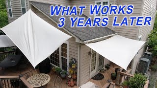 This Sun Shade Sail Install is Going Strong 3 Years Later - What I've Learned