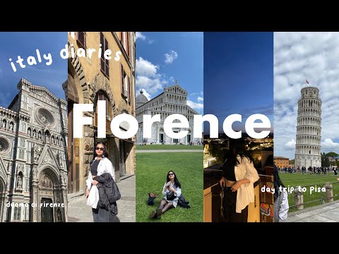 three days in tuscany: florence &  pisa vlog | italy diaries🇮🇹✨