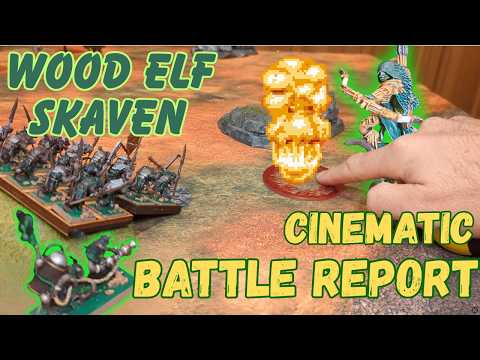 Wood Elves vs Skaven - Cinematic 30 Min Battle Report | The Old World Warhammer