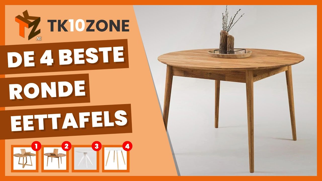 De 4 beste ronde eettafels