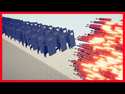 100x RIOT SHIELDS vs EVERY GOD - TABS | Totally Accurate Battle Simulator