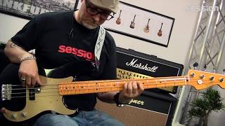 Video thumbnail for FENDER Classic Series 50s Precision Bass Lacquer MN BLK by session