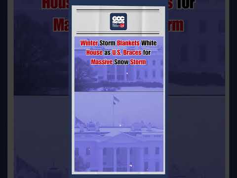 Winter Storm Hits White House | US Braces for Massive Snowfall & Travel Disruptions