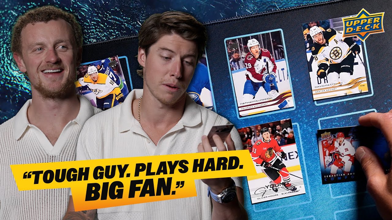 Mitch Marner Can't Believe Who He Pulled! 😲 | NHL Card Breaks with Eichel & Marner