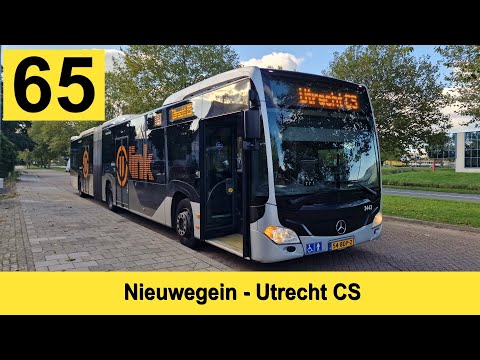 U-OV lijn 65: Nieuwegein - Utrecht CS Jaarbeurszijde | Qbuzz 3443 | 2024
