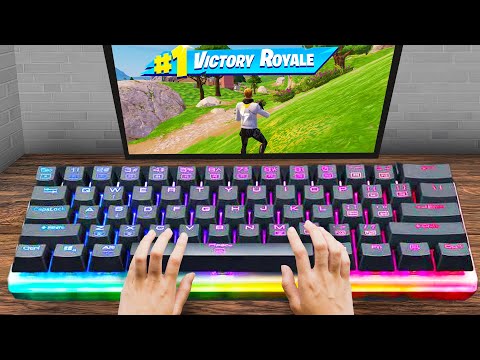 Playing Fortnite on the World's Largest Keyboard!