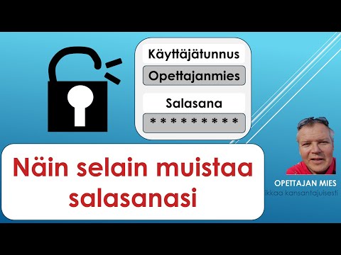 Näin selain muistaa salasanat puolestasi