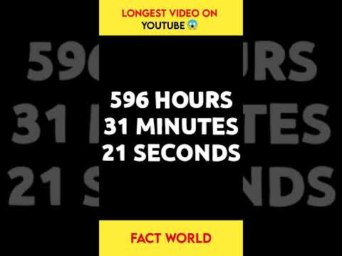 You Tube पर सबसे लंबी वीडियो😱 - Longest Video In YouTube -  #viralshorts #hindifacts  #short