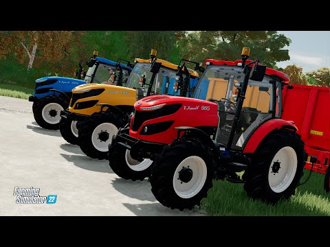 CUTTING GRASS WITH DEUTZ FAHR COLORED TRACTORS - Farming Simulator 2022