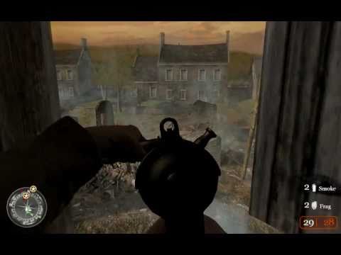 "Call of Duty 2", walkthrough on Veteran, Chapter 7 - The Battle for Caen, part 1 - Prisoners of War