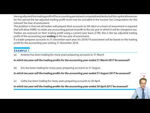 Trading Profit Basis Periods Introduction - ACCA Taxation (TX-UK)