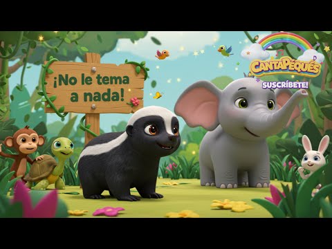 🦡 ¡No le teme a nada!🦡 | Canción infantil del tejón mielero valiente | CantaPeques