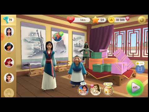 DISNEY PRINCESS MAJESTIC QUEST MULAN #575 LEVEL 497/498 ANDROID GAMEPLAY HD (OFFICIAL VIDEO)