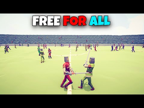 FREE FOR ALL IN SOCCER STADIUM - Totally Accurate Battle Simulator TABS