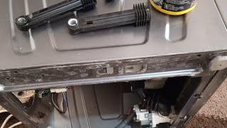 Hisense washer repair-how to fix a washing machine jumping,nearly explodes/ replacement of dampeners