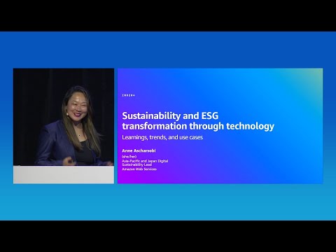AWS Summit Sydney 2024: Sustainability and ESG transformation through technology