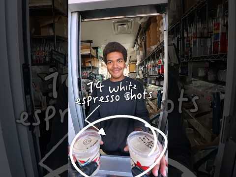 i asked for 14 SHOTS of WHITE espresso 😱 #motorcycle #motorcycles #coffee #bikelife