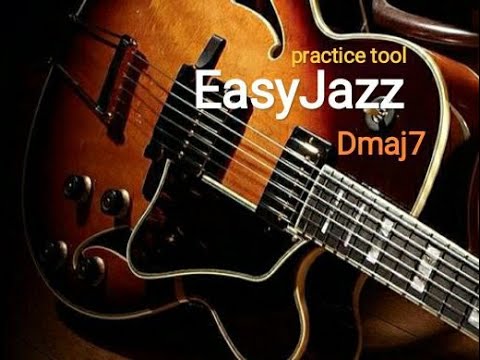 Easy Jazz Relaxing Backing Track - Mellow Practice Tool in Dmaj7