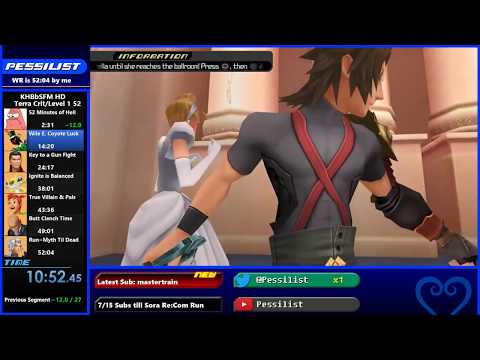 KH:BBS Terra Crit/Level 1 Any% in 51:25 (Old WR)
