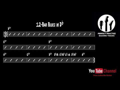 12-Bar Blues Backing Track in Db