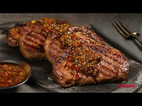 RECETA DE ENTRECOT CON SALSA CHIMICHURRI