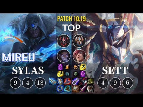 HLE Mireu Sylas vs Sett Top - KR Patch 10.19