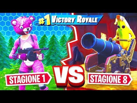 ARMI della STAGIONE 1 vs ARMI della STAGIONE 8 su FORTNITE!! 😱