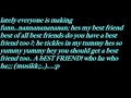 ToyBox Bestfriend With Lyrics