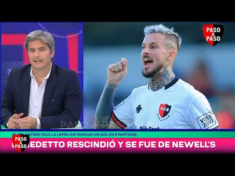 Benedetto terminated his contract at Newells