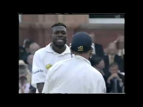 CLASSIC!!! An incredible finish to a test match   England v West Indies, Lord's 2000  Amazing match!