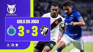 Cruzeiro 3 x 3 Vasco: confira os gols do jogo na narração de Cléber Machado