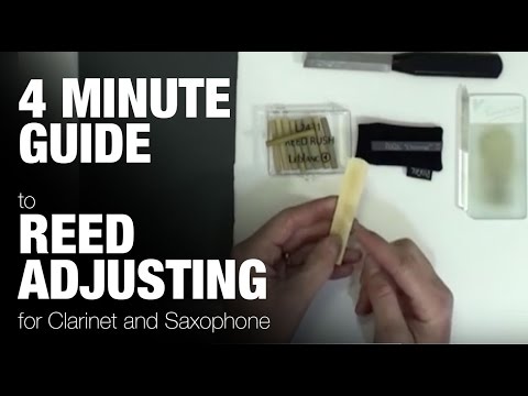 Saxophone lessons : 4 minute guide to Reed Adjusting - for saxophone and clarinet