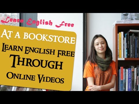 在書店--通過在線視頻免費學習英語。 (At a bookstore - Learn English Free Through Online Videos)