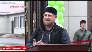 Рамзан Кадыров принял участие в торжественном открытии трикотажно-швейной фабрики в Шатое
