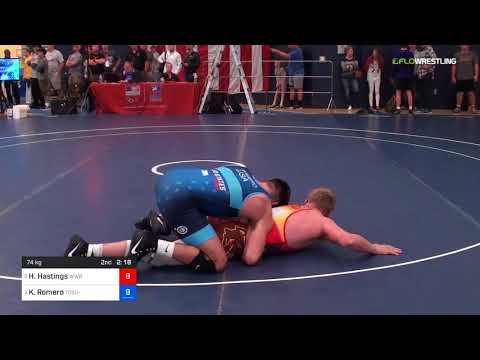 2018 FS WTT Challenge/UWW Juniors 74 Consi-Semis - Hayden Hastings (WWRTC) Vs. Kaleb Romero (tOSU-