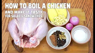 How To Boil A Whole Chicken & Make It Tasty - Youtube