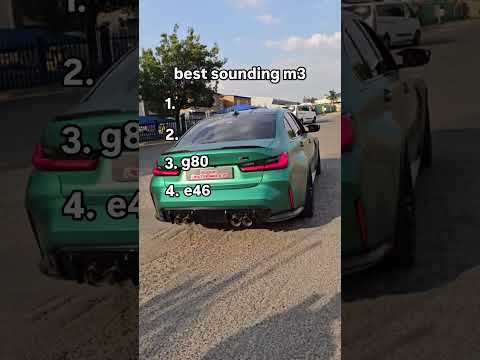 Thumbnail for BMW M3 Generations Sound Comparison 🔥 | E46 vs E92 vs F80 vs G80 #bmw #m3 #e46 #e92 #f80 #g80 by BMW M3