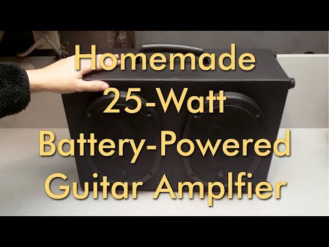 Homemade 50 Watt Battery-Powered Guitar Amplifier - BrendaEM