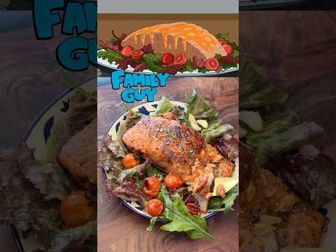 Family Guy - Maple Glaze Salmon #familyguy #cartoonfood #salmon #americansitcom #familyguyfunny #yt