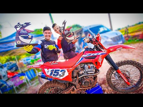 GANHEI UM TROFÉU DE CRF230 NO VELOCROSS *essa corrida foi top*