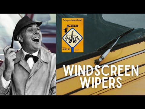 Windscreen Wipers and People. From the Jacques Tati M. Hulot film classic... 'Trafic'.