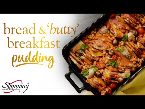 Slimming World bread and butty breakfast pudding traybake - 6 Syns - Full recipe in the description