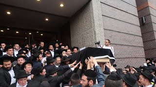 Levaya Of Hagaon HaRav Aharon Schechter | הלוויה הגאון רבי אהרן משה שכטר ז"ל זקן ראשי הישיבות בארה"ב