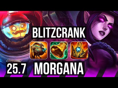 BLITZCRANK & Jhin vs MORGANA & Ezreal (SUP) | KR Master | 25.7